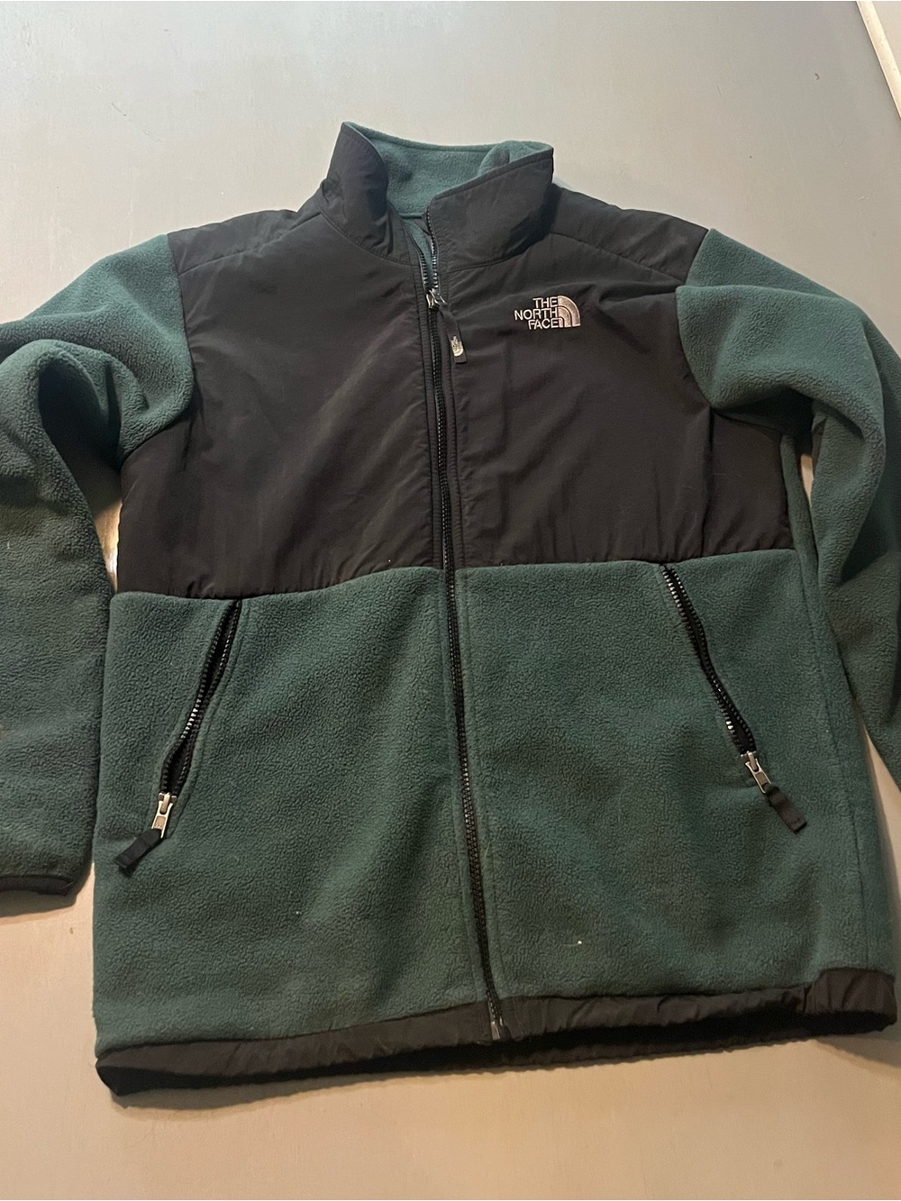 The North Face Kids' Green and Black Fleece Jacket XL